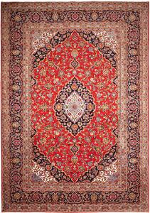 Tappeto Ardakan Persia Medaglione Rosso Blu Crema 242x348 Cm