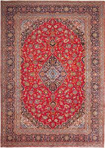 Tappeto Ardakan Persia Medaglione Rosso Blu 274x388 Cm