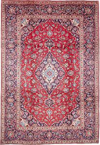 Tappeto Ardakan Persia Medaglione Rosso Rubino Blu 247x363 Cm