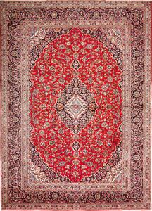 Tappeto Ardakan Persia Medaglione Rosso Blu 252x350 Cm