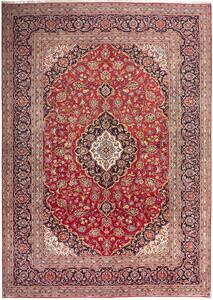 Tappeto Ardakan Persia Medaglione Rosso Blu 244x355 Cm