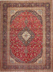 Tappeto Ardakan Persia Medaglione Rosso Blu 300x395 Cm