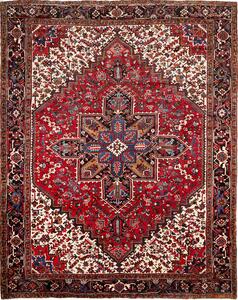 Tappeto Gorawan Persia Medaglione Rosso Blu 255x327 Cm