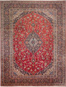 Tappeto Ardakan Persia Medaglione Rosso Blu 297x395 Cm