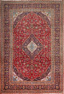 Tappeto Ardakan Persia Medaglione Rosso Blu 250x370 Cm