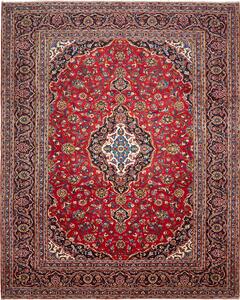 Tappeto Ardakan Persia Medaglione Rosso Blu 305x380 Cm