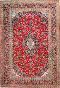 Tappeto Ardakan Persia Medaglione Rosso Blu 243x352 Cm