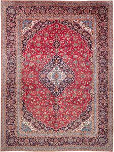 Tappeto Ardakan Persia Medaglione Rosso Blu Scuro 300x404 Cm