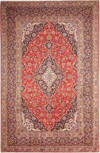 Tappeto Ardakan Persia Medaglione Rosso Blu 200x312 Cm