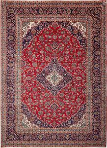 Tappeto Ardakan Persia Medaglione Rosso Blu 295x408 Cm