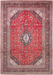 Tappeto Ardakan Persia Medaglione Rosso Blu Scuro 283x413 Cm