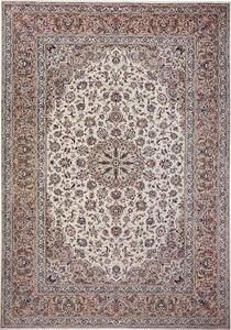 Tappeto Kashan Persia Medaglione Crema Beige 245x350 Cm