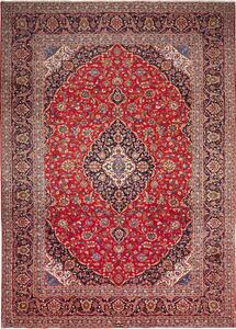 Tappeto Ardakan Persia Medaglione Rosso Blu 255x358 Cm