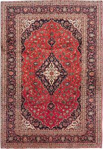 Tappeto Ardakan Persia Medaglione Rosso Blu 242x357 Cm