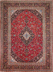 Tappeto Ardakan Persia Medaglione Rosso Blu 293x402 Cm