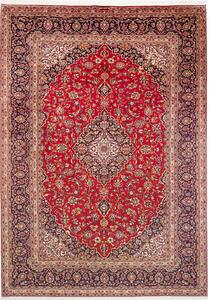 Tappeto Ardakan Persia Medaglione Rosso Blu 250x355 Cm