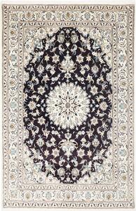 Tappeto Nain Kashmar Persia Medaglione Blu Notte Crema 168x256 Cm