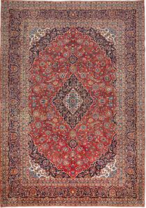 Tappeto Ardakan Persia Medaglione Rosso Blu 250x358 Cm
