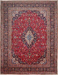 Tappeto Ardakan Persia Medaglione Rosso Blu 300x398 Cm