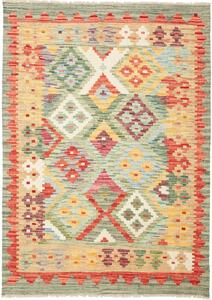 Tappeto Kilim Afghanistan Geometrico Multicolore Vivace 104x146 Cm
