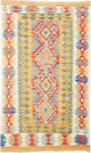 Tappeto Kilim Afghanistan Geometrico Multicolore Vivace 98x162 Cm
