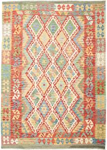 Tappeto Kilim Afghanistan Geometrico Multicolore Vivace 170x237 Cm