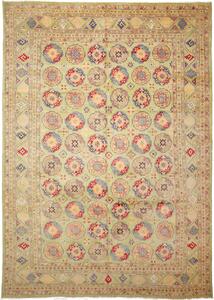 Tappeto Zigler Pakistan Astratto Verde Pistacchio Rosso 300x428 Cm