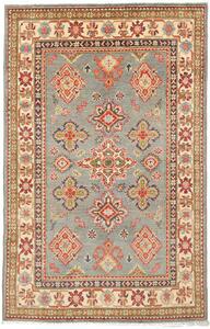Tappeto Kazak Afghanistan Geometrico Azzurro Rosso 116x186 Cm
