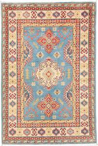 Tappeto Kazak Pakistan Astratto Azzurro Rosso 99x148 Cm