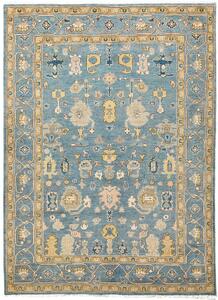 Tappeto Zigler Pakistan Floreale Azzurro Beige 174x240 Cm