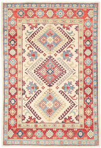 Tappeto Kazak Pakistan Astratto Crema Rosso 101x152 Cm
