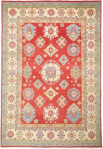 Tappeto Kazak Pakistan Medaglione Rosso Crema 204x297 Cm