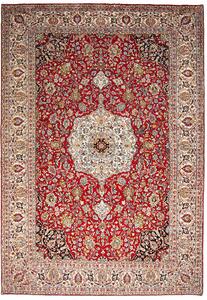 Tappeto Ardakan Persia Medaglione Rosso Avorio 246x357 Cm