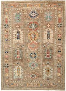 Tappeto Tribal Pakistan Astratto Terra Policromo 169x236 Cm