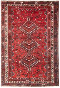 Tappeto Shiraz Persia Geometrico Rosso Blu 168x250 Cm