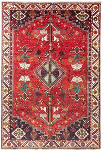 Tappeto Shiraz Persia Medaglione Rosso Blu 175x260 Cm
