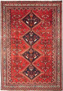 Tappeto Shiraz Persia Astratto Rosso Blu 180x260 Cm