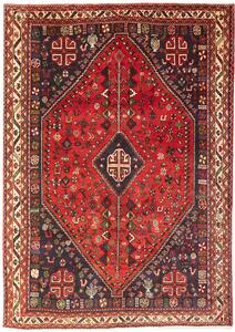 Tappeto Shiraz Persia Medaglione Rosso Blu 162x230 Cm
