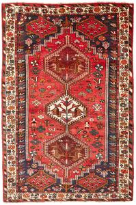 Tappeto Shiraz Persia Geometrico Rosso Blu Scuro 170x255 Cm