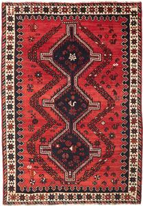 Tappeto Shiraz Persia Astratto Rosso Blu Scuro 175x252 Cm