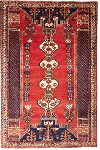 Tappeto Shiraz Persia Geometrico Rosso Blu 160x240 Cm