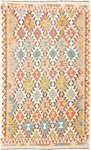 Tappeto Kilim Afghanistan Geometrico Multicolore Vivace 120x195 Cm