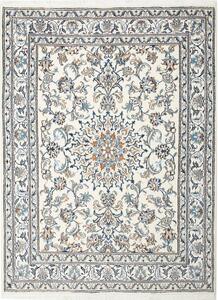 Tappeto Nain Kashmar Persia Medaglione Crema Blu 150x200 Cm
