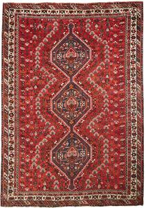 Tappeto Shiraz Persia Astratto Rosso Blu 210x297 Cm
