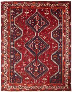 Tappeto Shiraz Persia Geometrico Rosso Blu 220x290 Cm