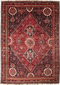 Tappeto Shiraz Persia Geometrico Rosso Blu 218x308 Cm