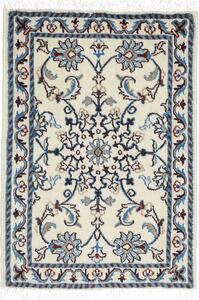 Tappeto Nain Kashmar Persia Medaglione Crema Blu 60x90 Cm