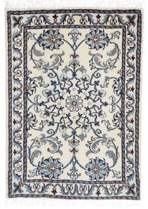Tappeto Nain Kashmar Persia Floreale Avorio Blu 60x90 Cm