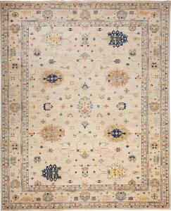 Tappeto Malka Pakistan Astratto Beige Blu 243x300 Cm