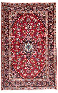 Tappeto Kashan Fine Persia Medaglione Rosso Blu 100x156 Cm